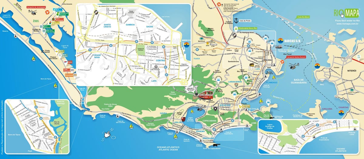hărți de la Rio de Janeiro