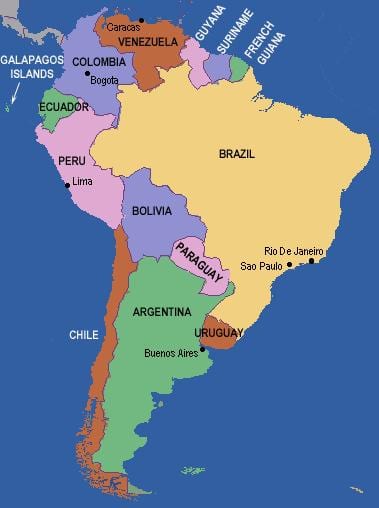 Rio grande harta america de sud