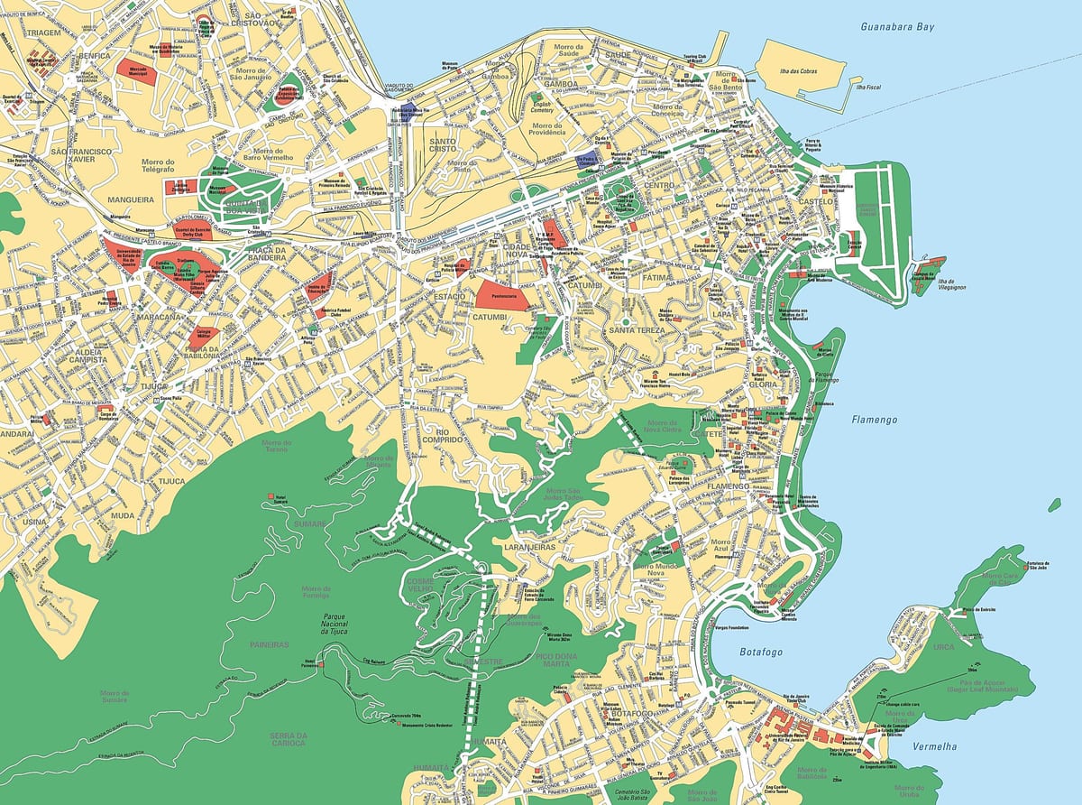 harta de la Rio de Janeiro