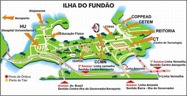 Rio de Janeiro școală hartă