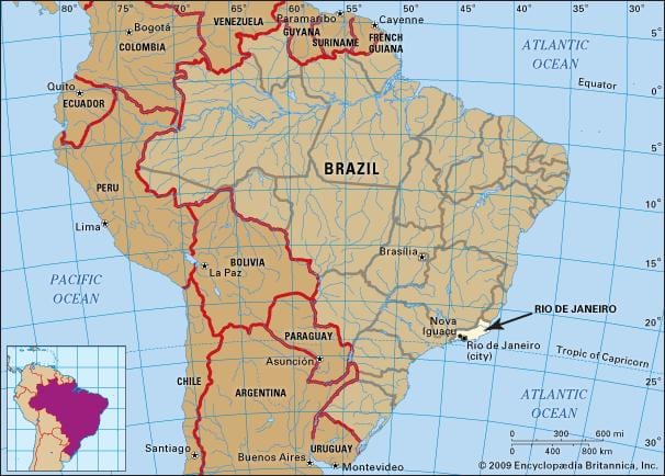 Rio localizare pe harta