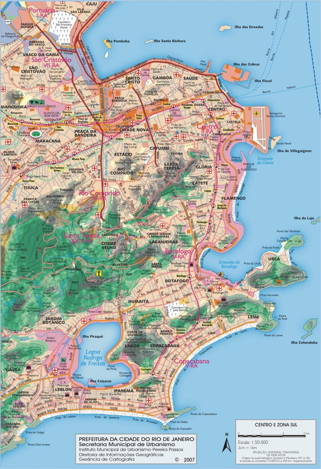 harta pentru Rio de Janeiro
