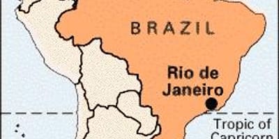 Rio de Janeiro, în brazilia hartă