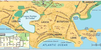 Harta plaje din Rio de Janeiro