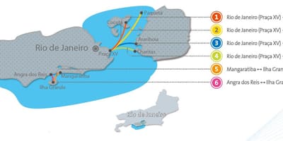 Rio de Janeiro barca hartă