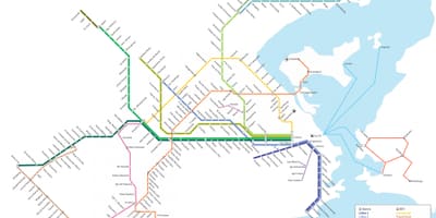 Rio de Janeiro tramvai hartă