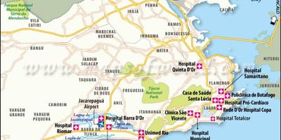 Rio de Janeiro spital hartă