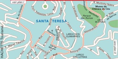 Santa teresa din Rio de Janeiro hartă