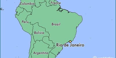 Harta arată Rio de Janeiro